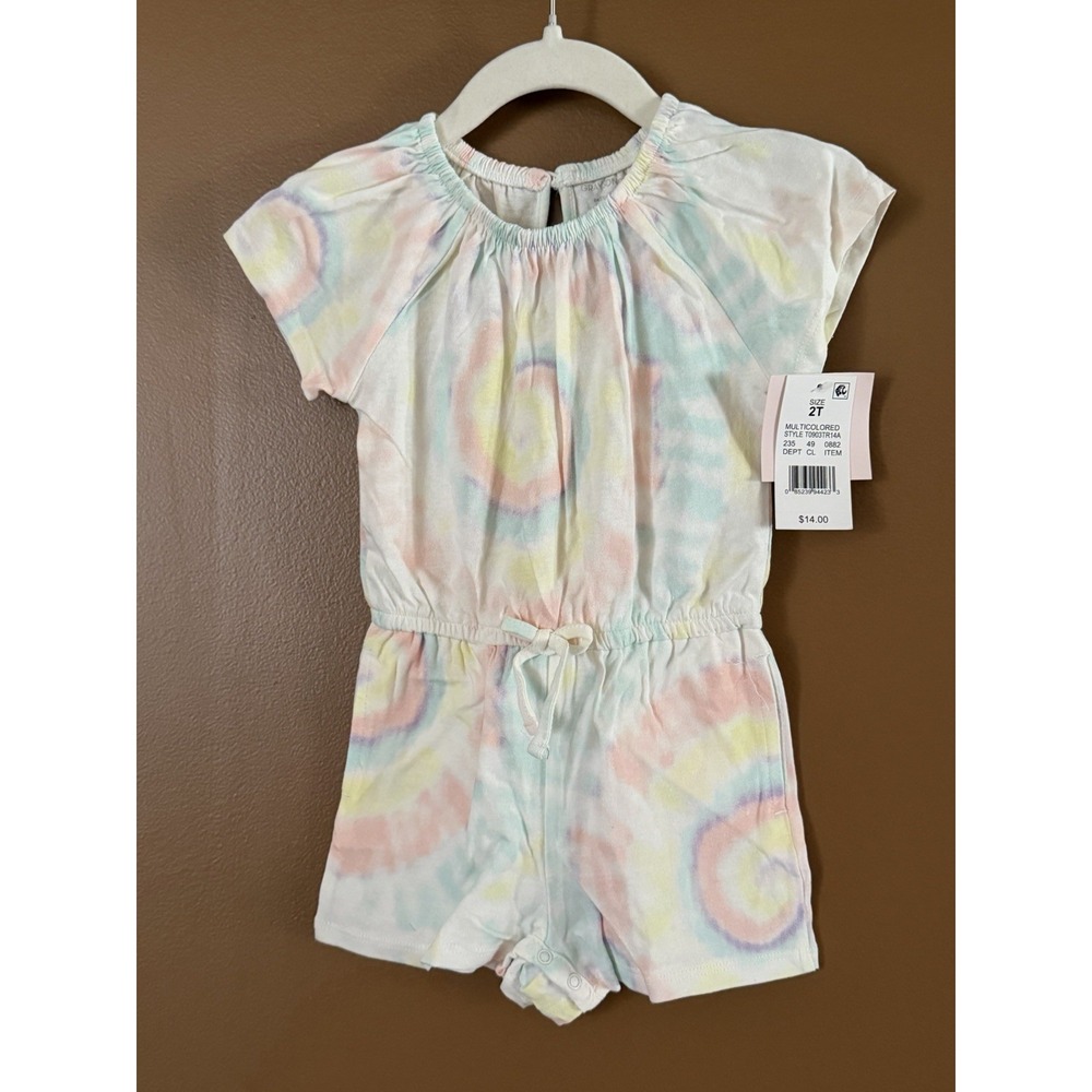 GRAYSON mini hello adorable Toddler Girls Tie-dye Romper Size 2T NWT